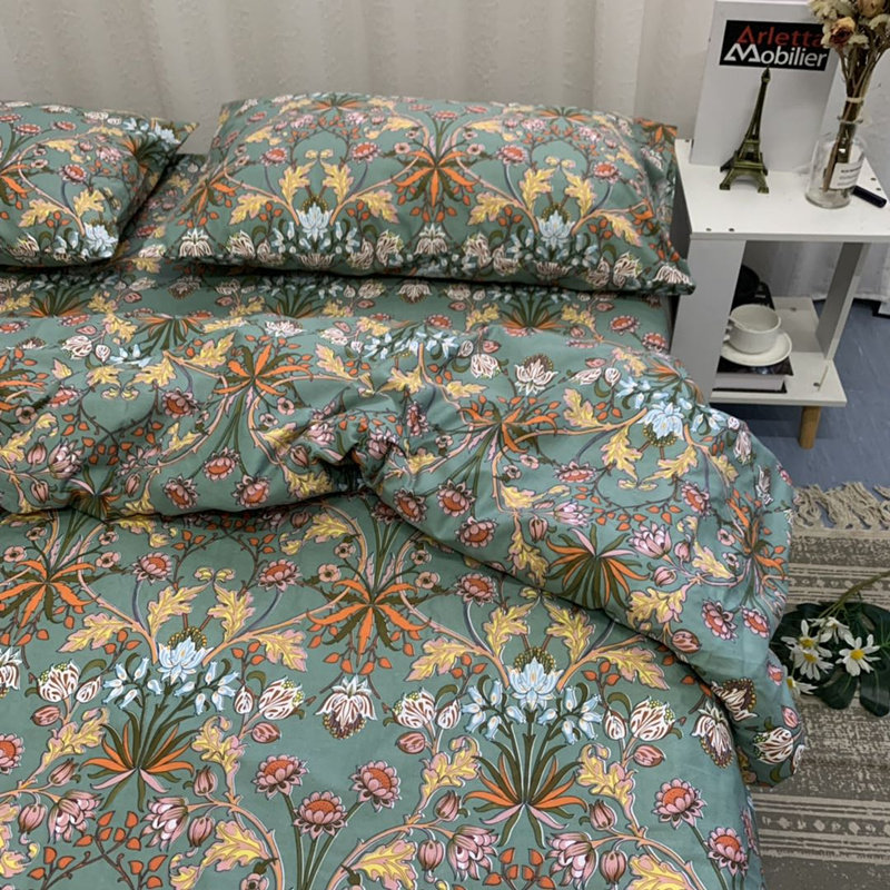 床单单件 棉的被套全棉老式印花1.5m1.8米棉布被单枕套四件套,床上用品,床单,淘宝优惠券,粉丝福利购,淘宝优惠卷