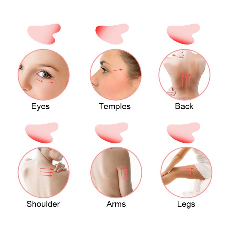 Face Massage Jade Roller Rose Quartz Natural Stone Crystal S