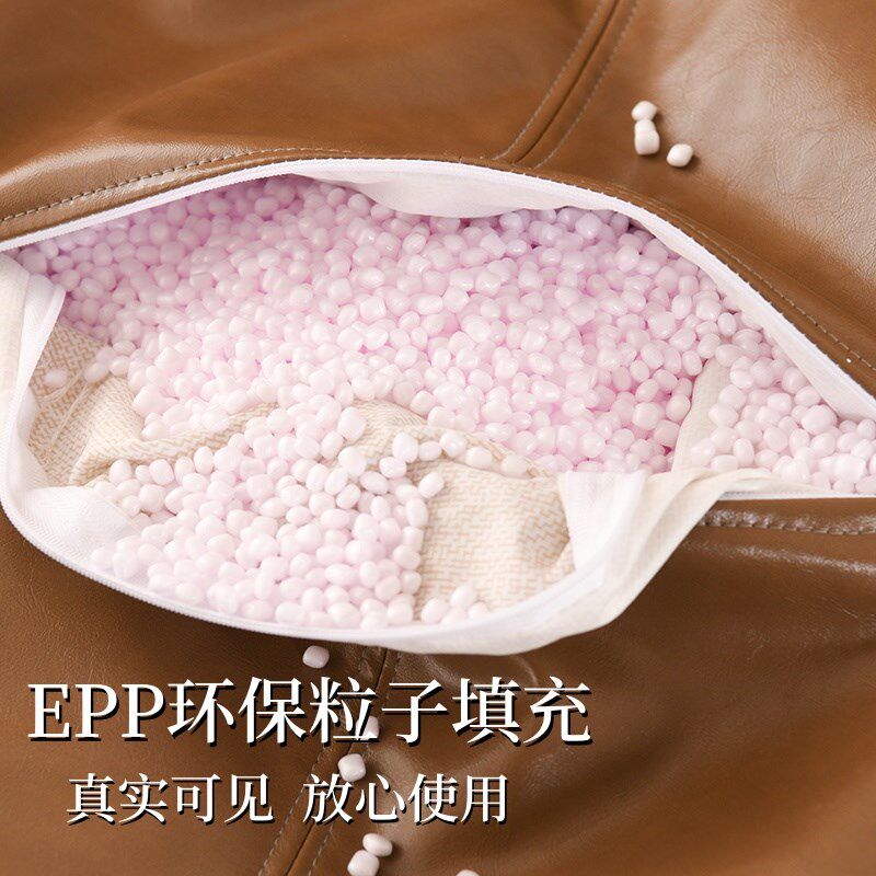 油蜡皮可收纳旧物坐墩客厅搁脚沙发皮墩蒲团坐垫懒人凳子皮套实木