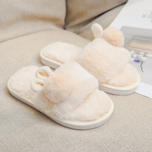 男童棉拖鞋儿童秋冬室内防滑毛绒女童家居家用地板新款轻便毛拖鞋
