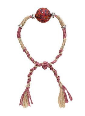 新中式藏式大漆珠可调节手链满螺念珠手串搭配老山檀女国潮风手绳