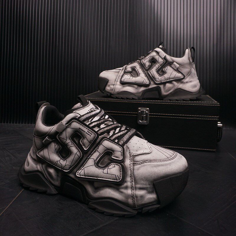 男士气垫底运动休闲鞋子男鞋隐形内增高面包鞋厚底老爹鞋新款潮流,流行男鞋,老爹鞋,淘宝优惠券,粉丝福利购,淘宝优惠卷