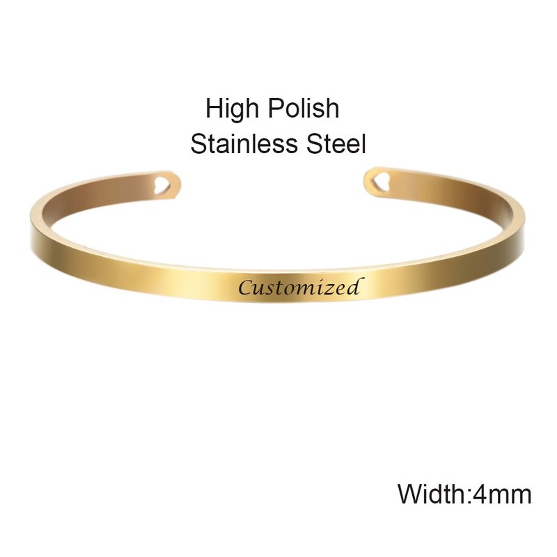 推荐Stainless Steel Rose Gold Positive Inspirational Design