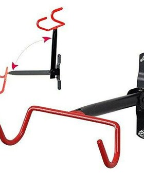 Foldable Wall Mount Bike Hanger Flip p Garage Bicycle Storag