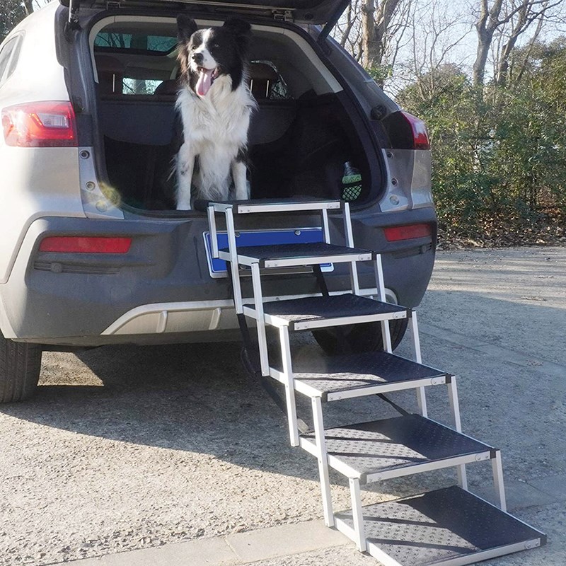 宠物楼梯狗狗上下车爬梯大型犬斜坡台阶防滑塑料折叠车载爬高梯子