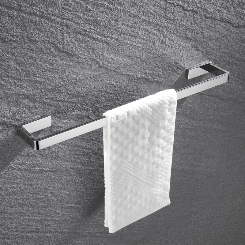 德国高端304不锈钢浴室毛巾架卫生间浴巾架单杆置物架子五金挂件