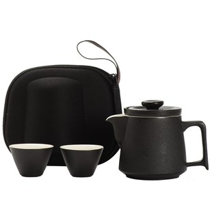 陶瓷大号茶水分离带内胆盖碗茶杯套装主人杯家用办公功夫茶具黑陶