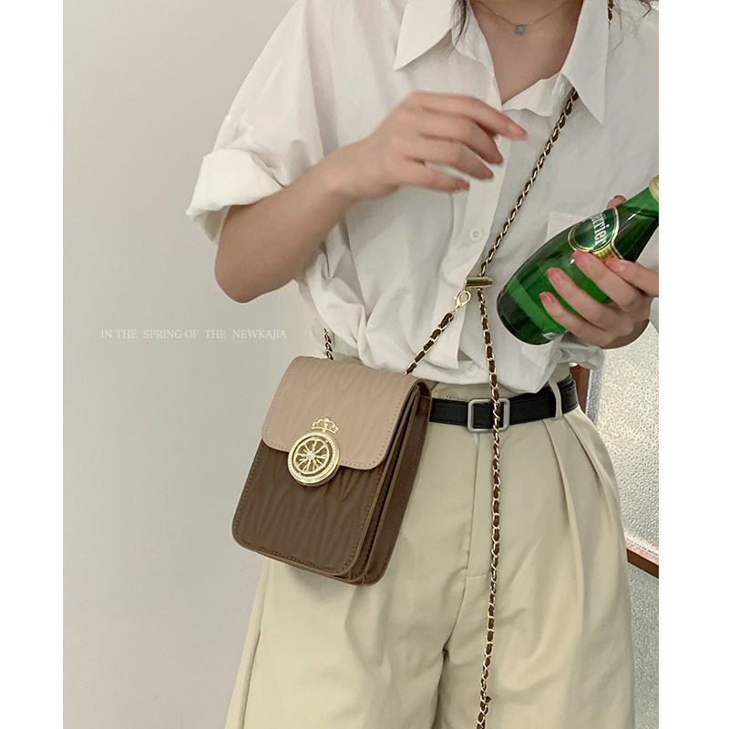 小众设计包包女夏季2022新款时尚撞色小方包高级感复古链条斜挎包,箱包皮具/热销女包/男包,小方包,淘宝优惠券,粉丝福利购,淘宝优惠卷
