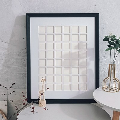 MR3L48宫格子相框核酸贴纸收纳册内衬小手绘红书卡纸Y美甲展示板