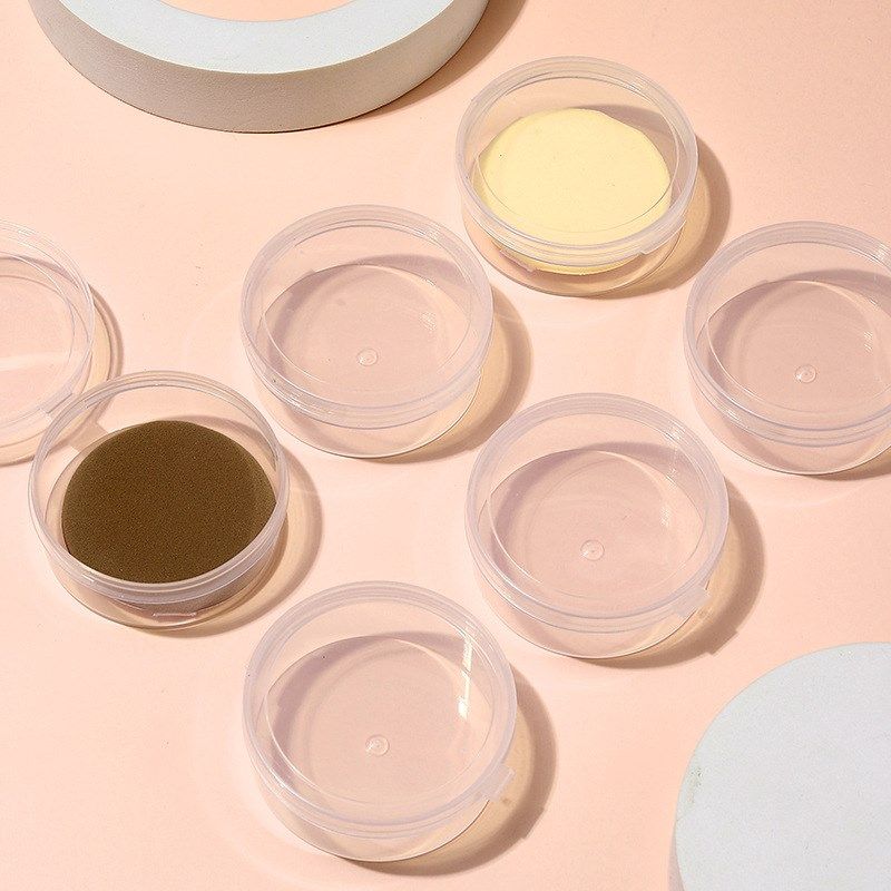 化妆品塑料收纳盒棉花糖气垫粉扑A化妆工具有盖透明PP圆形塑料盒,橡塑材料及制品,塑料盒/塑料箱/塑料柜,淘宝优惠券,粉丝福利购,淘宝优惠卷