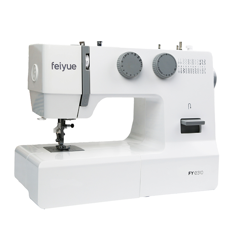 飞跃缝纫机家用小型电动台式缝衣车自动双K针FYe310灰锁边吃厚