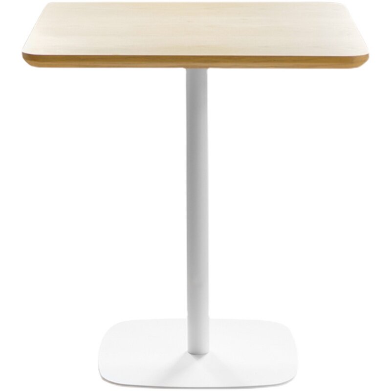 北欧实木餐桌家用简约休闲小方桌奶茶店咖l啡桌椅组合洽谈正方形