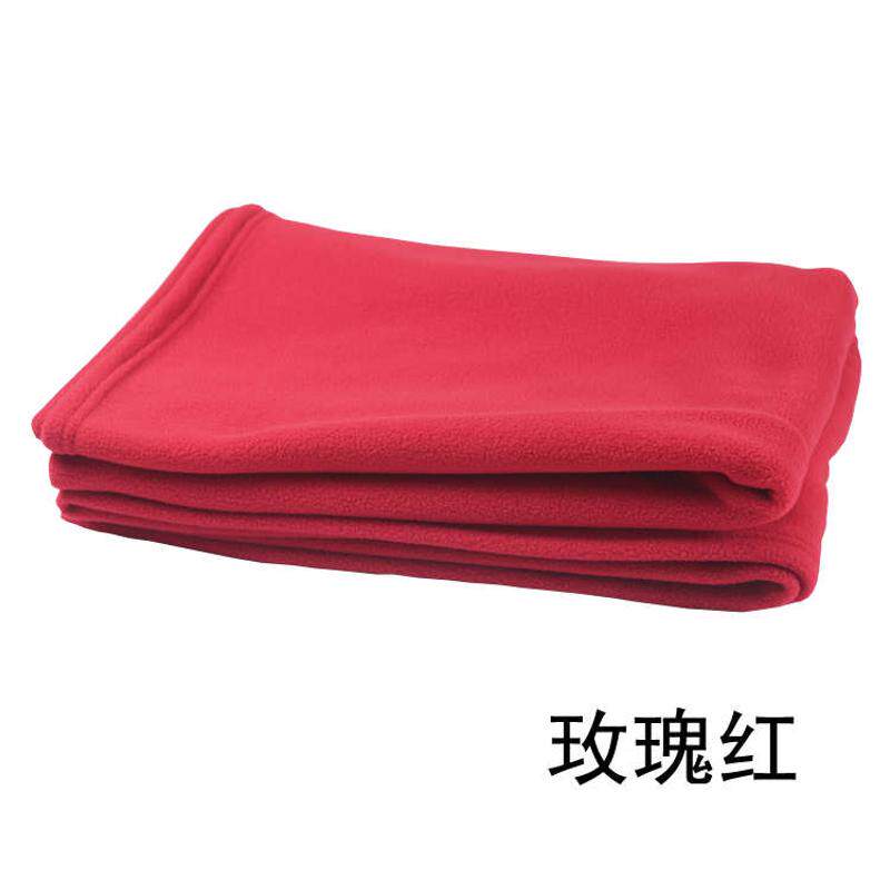 毛毯空调午睡瑜伽毯双面摇粒保暖盖车用瑜伽绒毯毯休沙发纯色毯