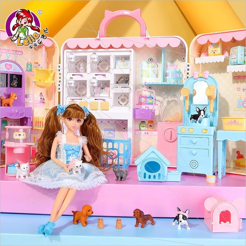 儿童宠物店养猫咪狗狗小鸡养成屋玩具过家家娃娃女娃娃圣诞节礼物
