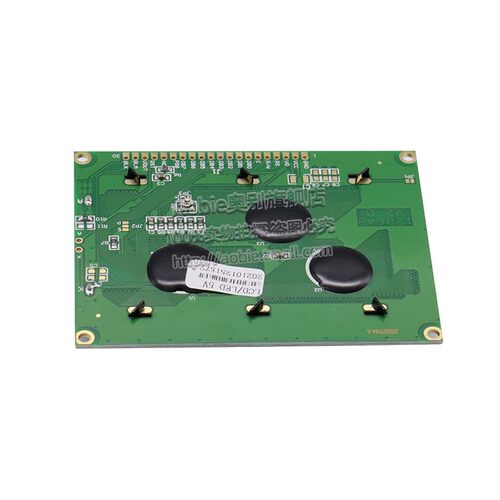 黄绿屏 LCD12864显示屏u 带中文字库 带背光 ST7920 串口并口通用