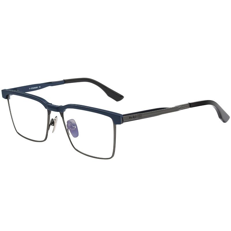 纯钛商务眼镜框男款可配近视镜片方形日系手工气质全框眼睛架钛架,ZIPPO/瑞士军刀/眼镜,定制成品光学镜,淘宝优惠券,粉丝福利购,淘宝优惠卷