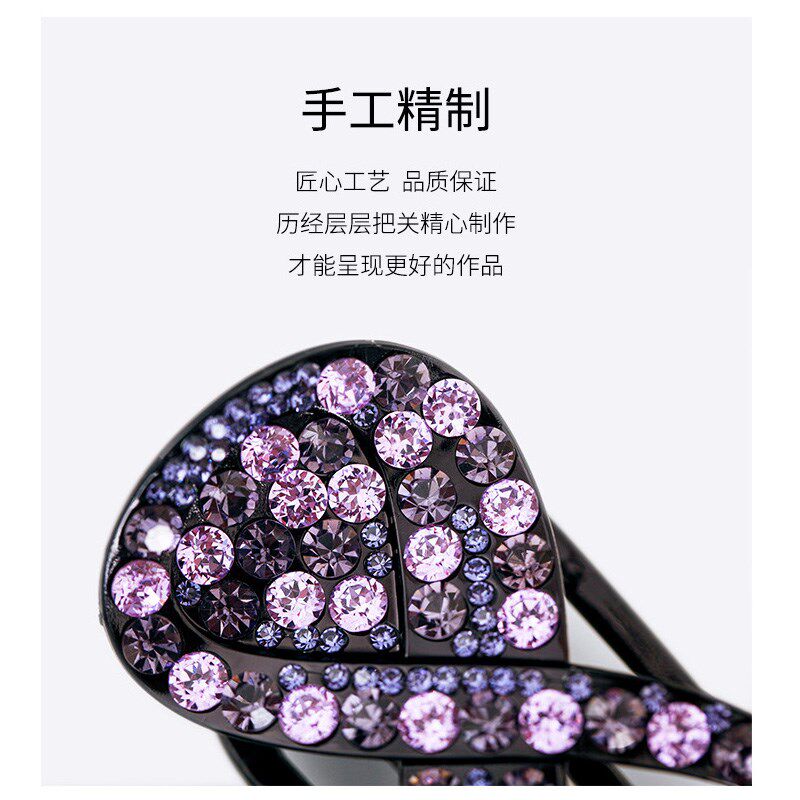 鸭嘴夹大号卡子日韩水钻盘发发抓高级感水钻抓夹固定懒人优雅发饰