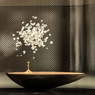 琉璃水晶挂饰玻璃钢落地摆件酒店会所售楼部悬挂装 置艺术落地雕塑