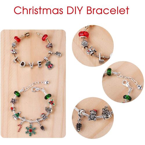 DIY Christmas Calendar Charm Bracelet Jewelry Advent Calenda