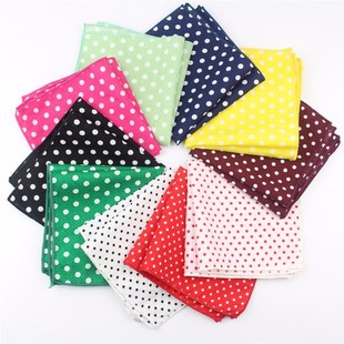 Colorful Printing Round Cotton Handkerchiefs 极速Dot Woven