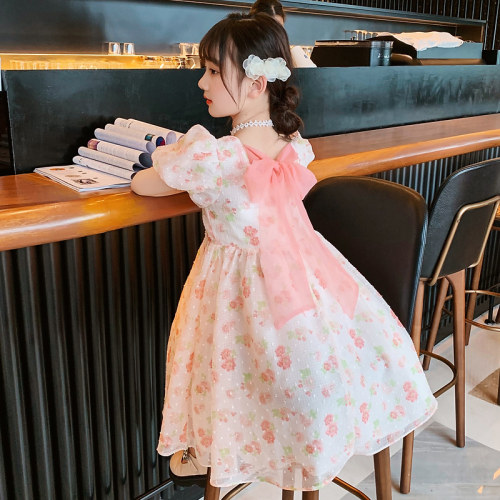 潮牌女童夏装连衣裙2023新款洋气儿童装夏季裙子女孩中大童公主裙