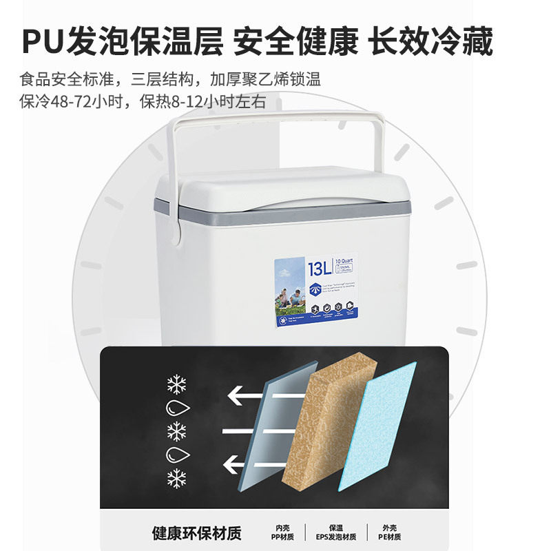 新品匡途13L户l外保温箱冷暖便携保温包车载露营野炊烧烤食物冷藏