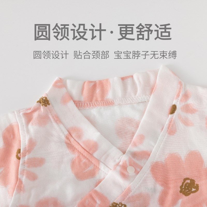 女宝宝夏季纱布连体衣婴儿夏款超薄长袖哈衣空调服新生儿爬服,童装/婴儿装/亲子装,连身衣/爬服/哈衣,淘宝优惠券,粉丝福利购,淘宝优惠卷