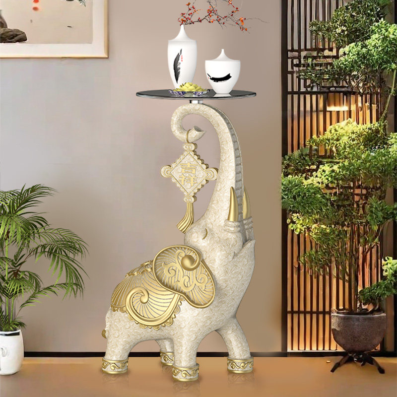 大象角几沙发旁边几落地装饰品玄关客厅大号摆件乔迁新居搬家礼物,家居饰品,落地摆件,淘宝优惠券,粉丝福利购,淘宝优惠卷