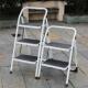 加厚家用两用铁梯子二三步折叠人字便携小楼梯凳踏板防滑登高洗车