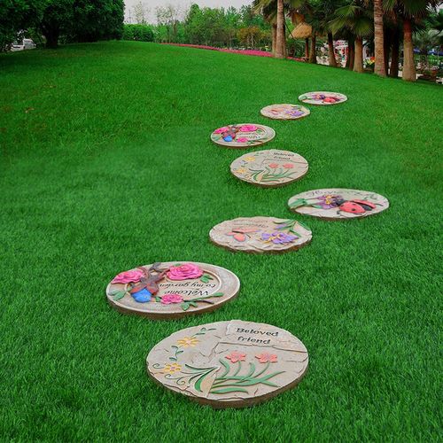 别墅花园庭院户外草坪防滑垫园林景观装饰造景铺路汀步脚踏石摆件