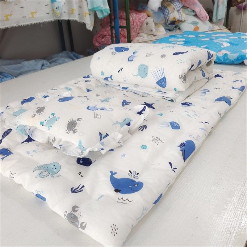 定做婴幼儿园棉花被褥子床垫午睡棉被垫子三件套包被盖被可拆洗,床上用品,棉花被,淘宝优惠券,粉丝福利购,淘宝优惠卷