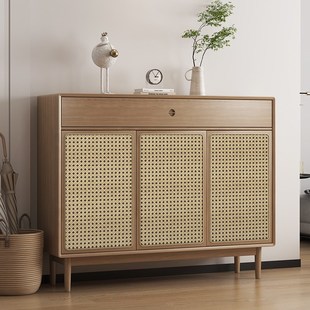 旧柜子改造鞋 柜餐边柜衣柜柜门改色贴膜藤编竹编纹贴纸复古防水