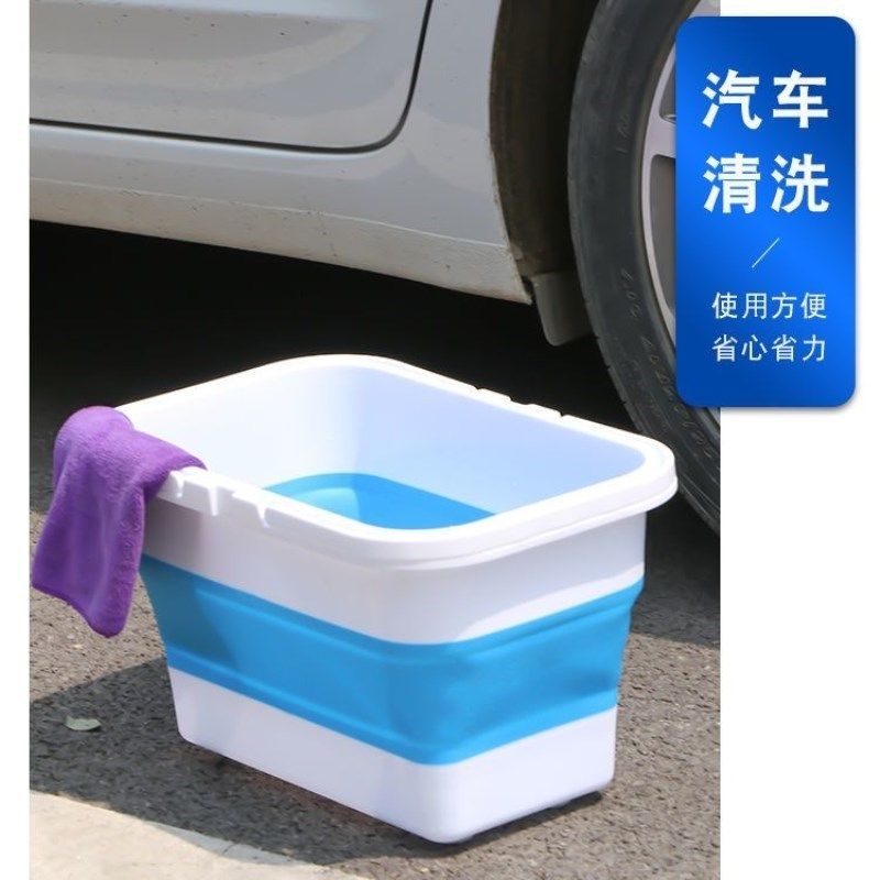 钓鱼桶手提可折叠装鱼箱便携水桶装备多功能钓箱加厚活鱼桶渔具箱