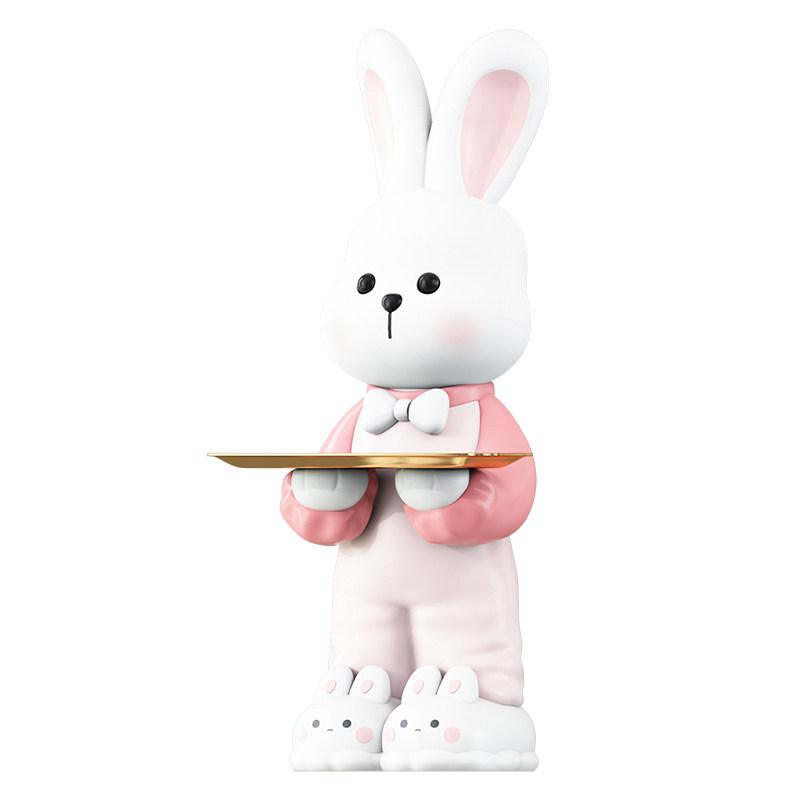 创意绅士兔子客厅大型落地摆件电视柜沙发旁边几乔迁新z居礼送女
