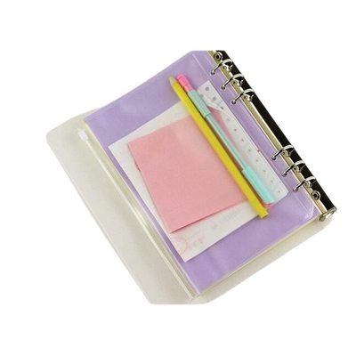 推荐1PC Transparent Waterproof PVC Zipper Binder Folder Stor