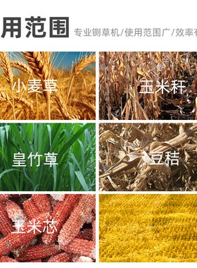 大型铡草机220v牛羊家用碎草机粉草机秸秆养殖机械多功能切草机器