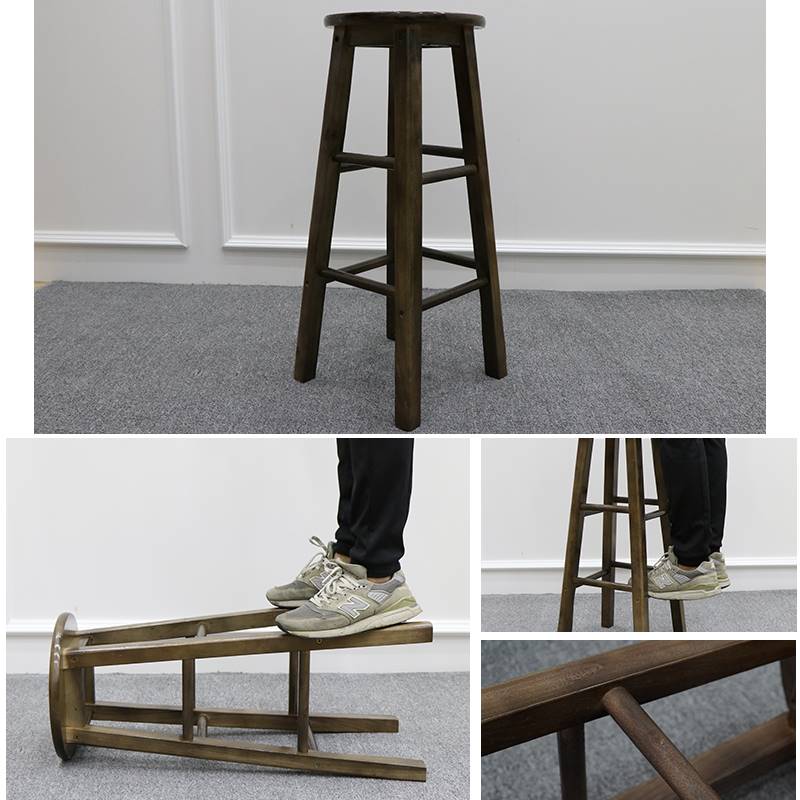 加高橡木凳子d70cm椅子60家用坐高凳子50厘米45公分的简约80高脚
