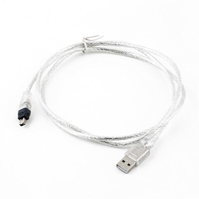 1.2m USB 2.0 Male To Firewire iEEE 1394 4 Pin Male iLink Ad