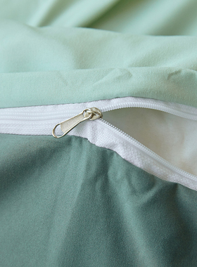 耐脏被套单件纯色水洗棉春q季学生宿舍三件套150x200被罩床单绿色