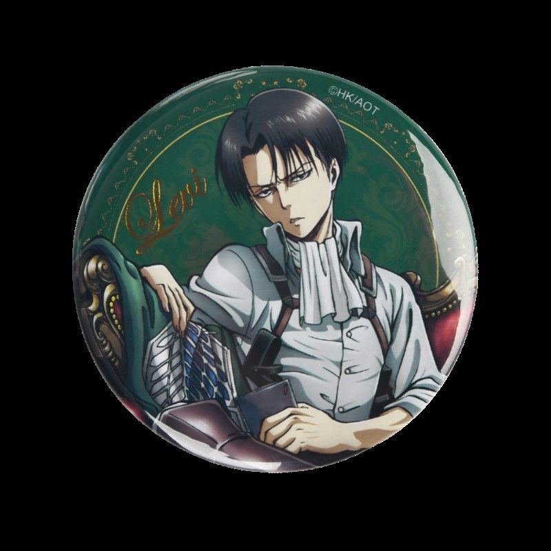 暴蒙 正版 进击的巨人 烫金徽章/吧唧 利威尔兵长 艾伦 三笠 官谷