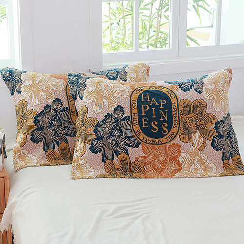 枕巾纯棉高档2022新款全棉一对装棉纱布男生枕头垫巾夏季防螨盖巾