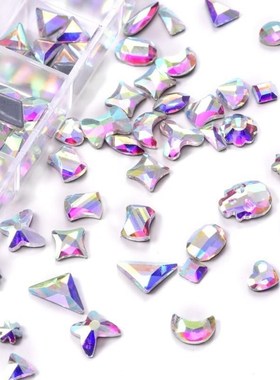 *120pcs/Box Better DMC Quality Fancy Shapes Crystal AB HotFi