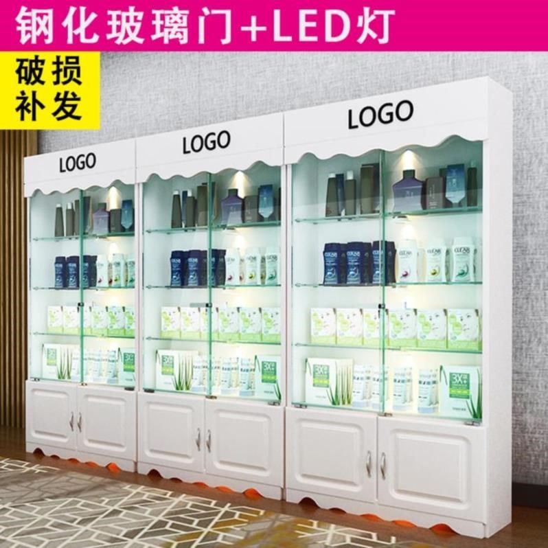 吧台红酒立式柜展示柜商用收纳灯带玻璃门奖杯P柜子店铺柜小型落