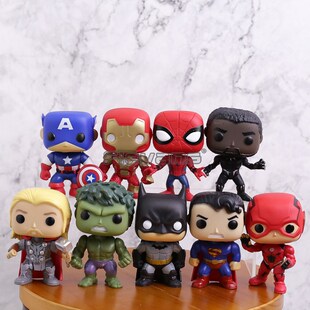 Super Heroes Figure Toys 9pcs/set Captain America Iron Man