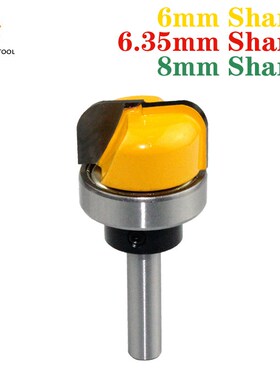 1pc 6mm/6.35mm/8mm Shank 1-1/8 Diameter Bowl Tray Router Bit