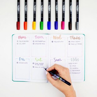 Brush Colour Fudenosuke Letter Pens Hand Calligraphy Tombow
