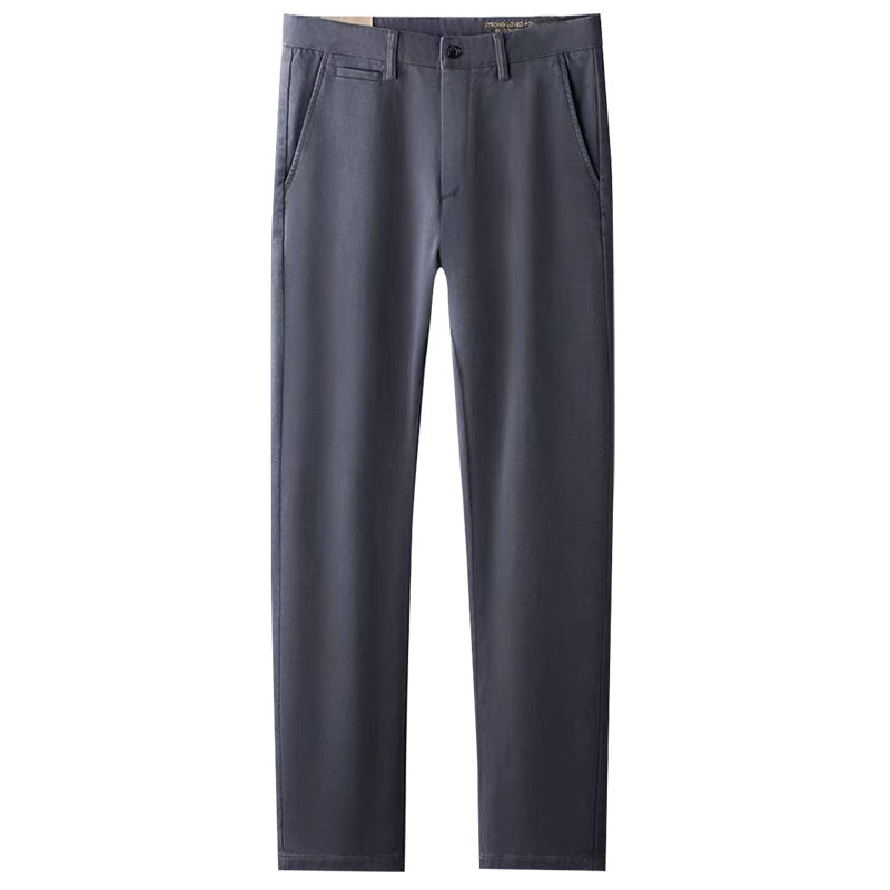 夏天丝光棉裤子莫代尔聚酯纤维斜纹透气直筒