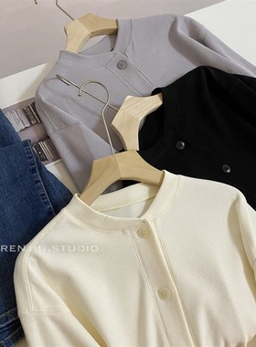 自留款。春秋季。日式开衫卫衣短外套9718B8