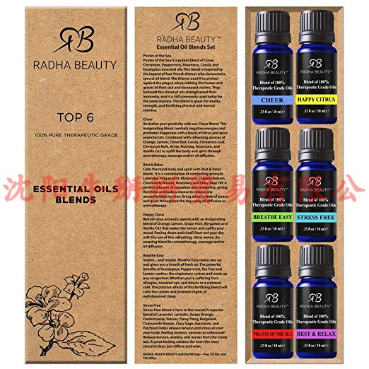 Radha Essential Oil Blends Set  6/10 ml