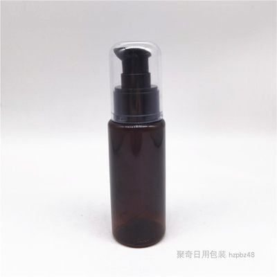 新品60ML平肩粉霜化妆品瓶透明AS罩鸟嘴按压泵头BB霜分装瓶包材24